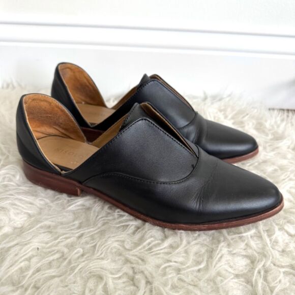 Nisolo Emma d'Orsay Oxford - Black Leather | Size 8 - Picture 4 of 11